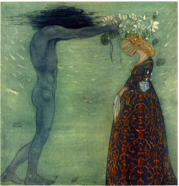 Sjoekungens drottning by John Bauer 1911